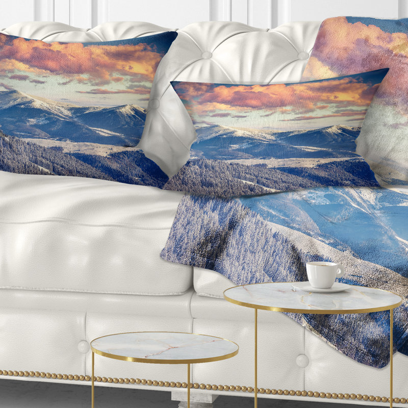 Coussin lombaire imprimé Winter Sunset