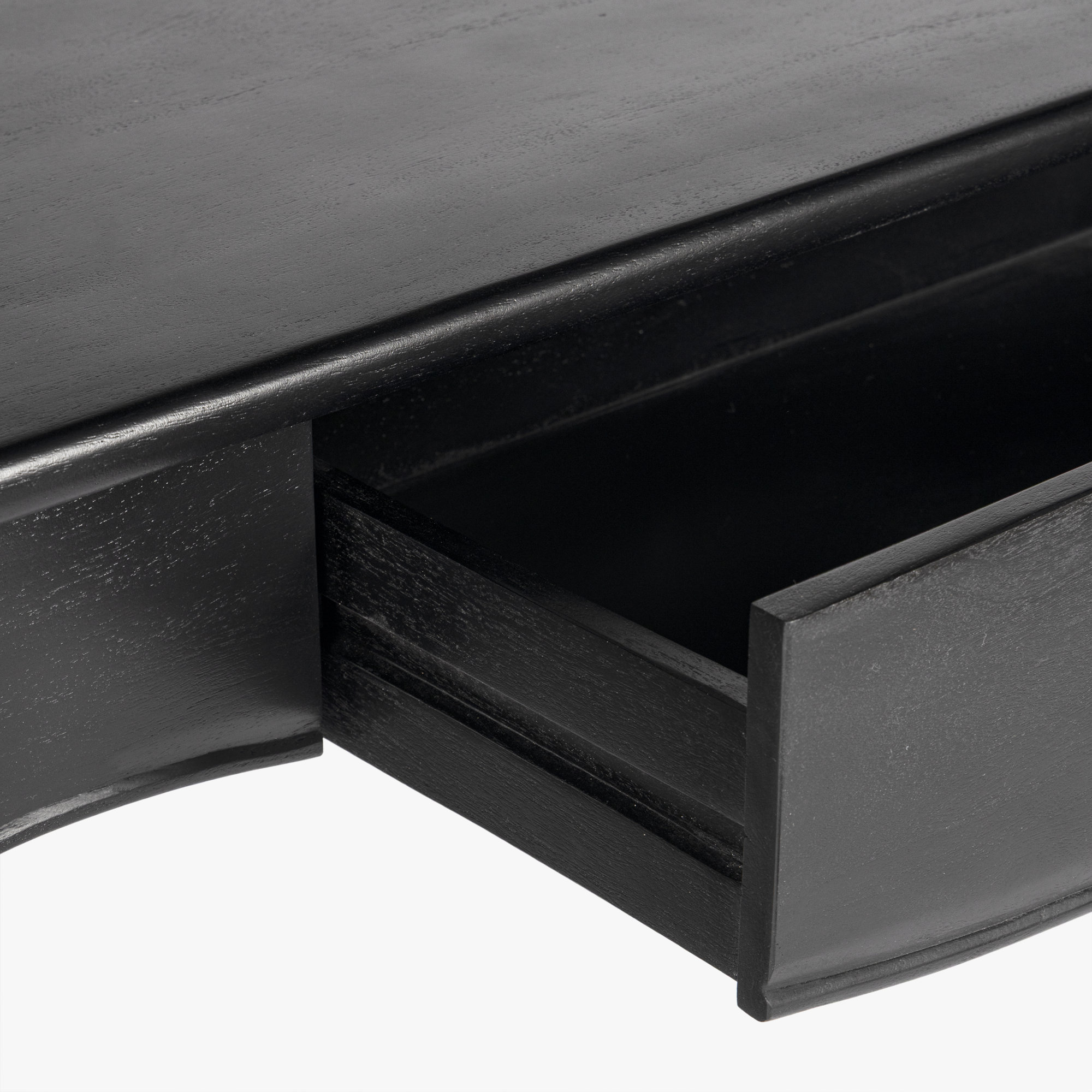 Isabel Spindle 2-Drawer Console Table, 24'' H X 24'' W X 76'' D, Black