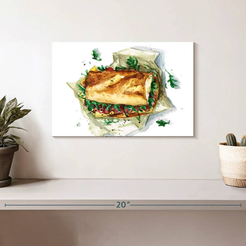 Sandwich, 8" H x 12" W