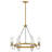 Ryden 28" Six-Light Candle Chandelier w/ Clear Glass Shades-94487043