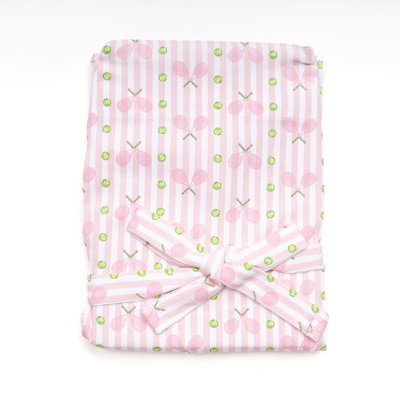 Pink Tennis Stripe Apron