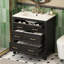 Charmant meuble-lavabo avec rangement avancé et conception exquise pour une fonctionnalité optimale