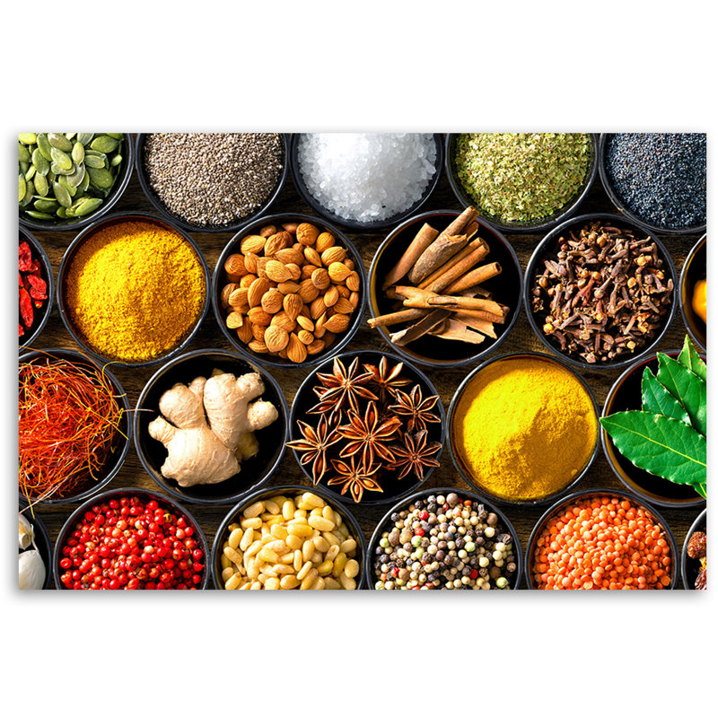 Herbs And Spices - Wrapped Canvas Print