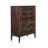 Walnut Solid Wood 36 " W 5 - Drawer Dresser