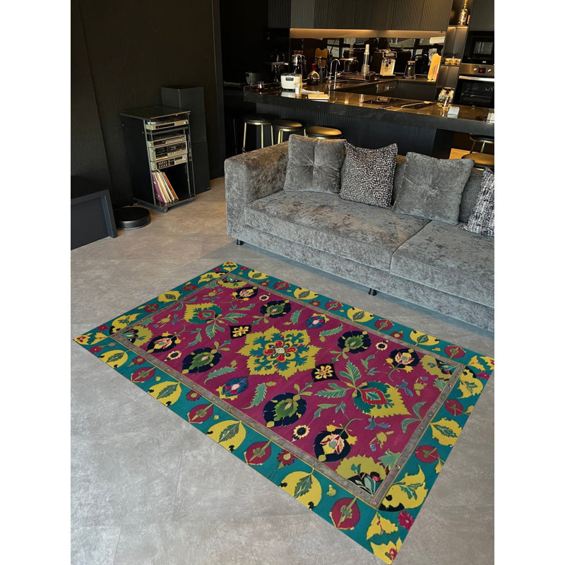 Tapis décoratif rose Paris, Tapis de couloir 2 pi 5,53 po x 9 pi 10,11 po