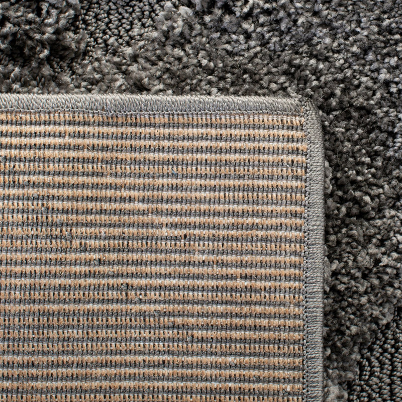 Tapis gris Chaffin, Carré 6 pi 7 po, Gris foncé