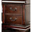 Table de chevet de chambre à coucher: Bois massif cerisier avec plateau caché et table de chevet traditionnelle à 2 tiroirs doublée de feutre