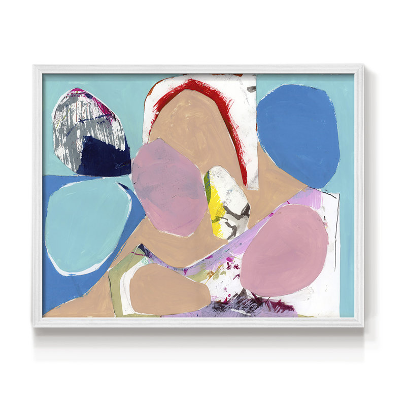 Color Trend I - Impression encadrée - Restickable, H 11 po x l 14 po, Blanc