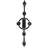 6-Light Kitchen Island Linear Chandelier