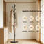 Portemanteau autoportant avec base en marbre naturel, portemanteau en métal à 10 crochets à hauteur réglable pour le vestibule, la chambre à coucher, le couloir et le bureau