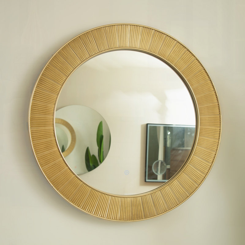 Miroir décoratif en polyuréthane de 31 po d'épaisseur, disponible en trois couleurs, convenant à la salle de bain, à la chambre à coucher, au salon, au couloir et au vestibule