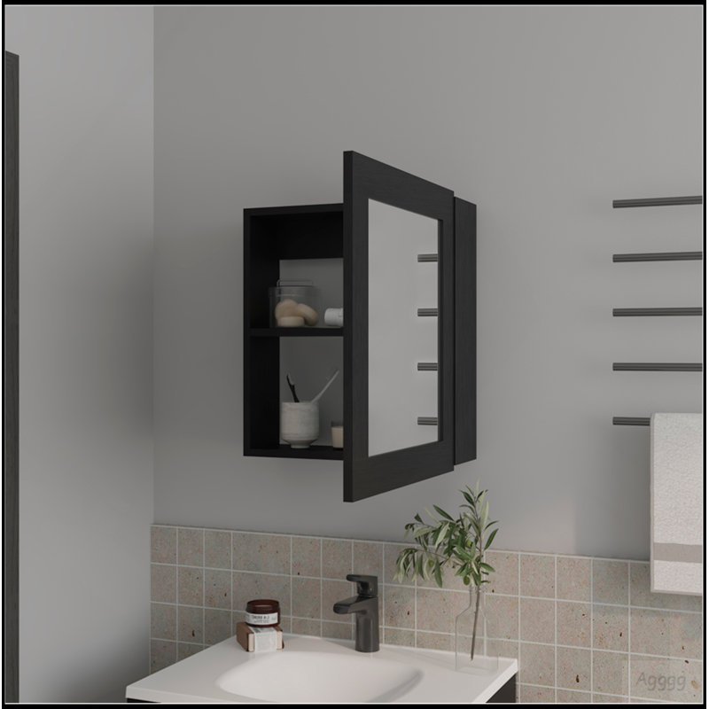 Pharmacie Hailey, salle de bain, noir, Noir
