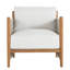 Pacifica Outdoor Teak Armchair with Sunbrella Cushions-256116310-256116139