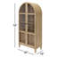 Gayle 3-Drawer Solid Wood China Cabinet with Glass Doors
