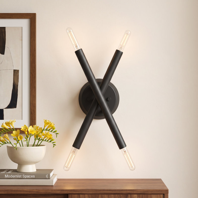 Poco Armed Sconce, Scandinavian Gray