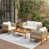 Beige Rope/Teak Frame is out of stock