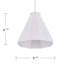 Luminaire suspendu moderne Millie White Midcentury