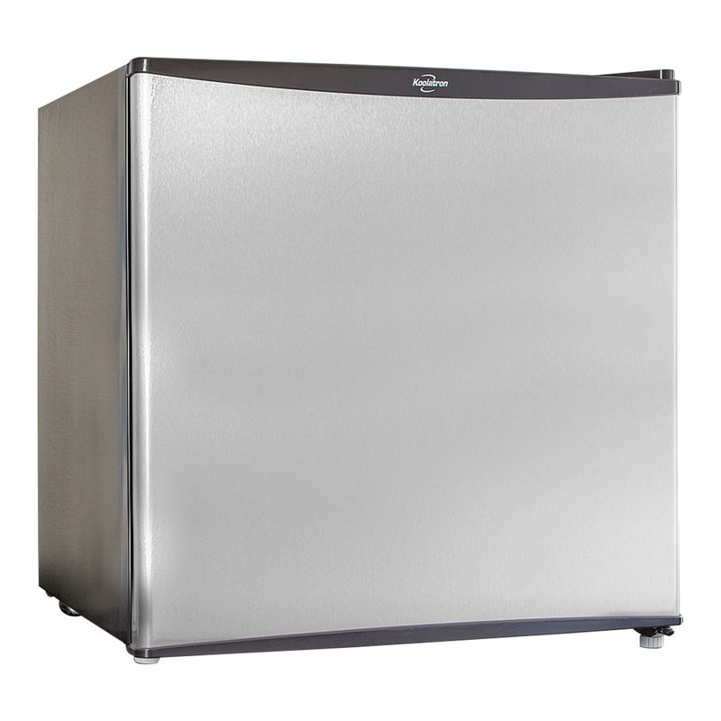 Réfrigérateur compact avec congélateur 1,6 pi cu Koolatron, Argent/noir