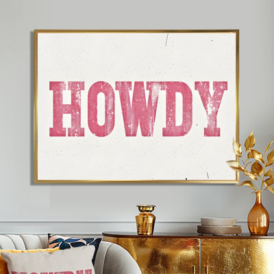Howdy - Cowgirls Wall Art Living Room