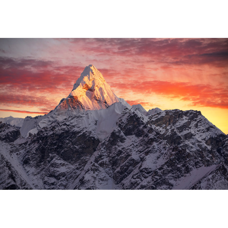 «Chander Ama Dablam Peak Sunset on Canvas» par Kiwisoul, photographie, L 36 po x H 24 po