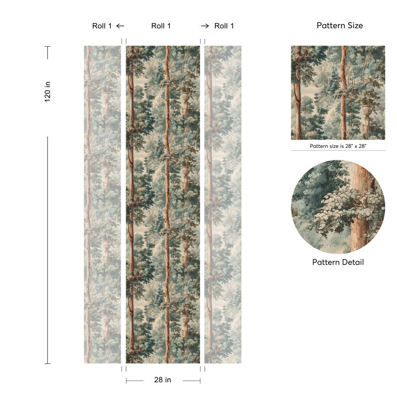 Papier peint classique Serene