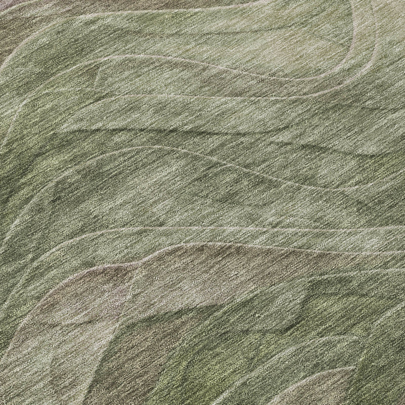 Tapis intérieur / extérieur vert Elion, 10 pi x 14 pi