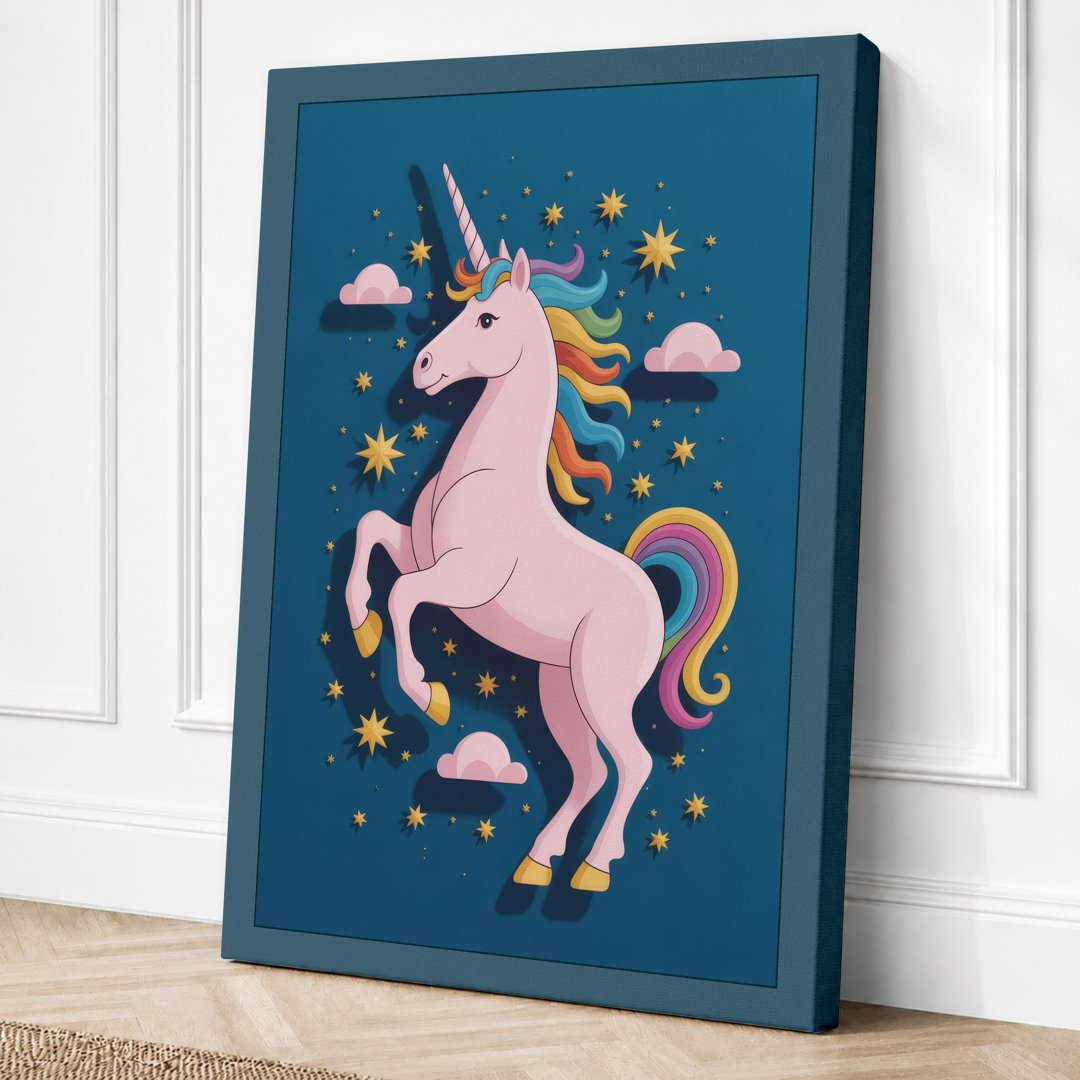 Magical Unicorn Dreams Maximalist - Wrapped Canvas