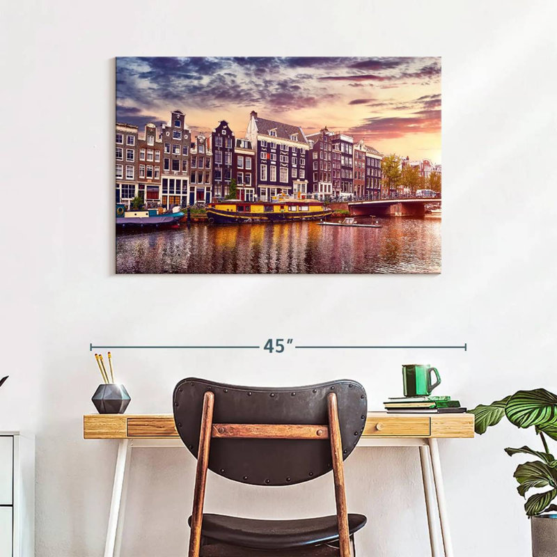 Sireci Amsterdam Canal Sunset