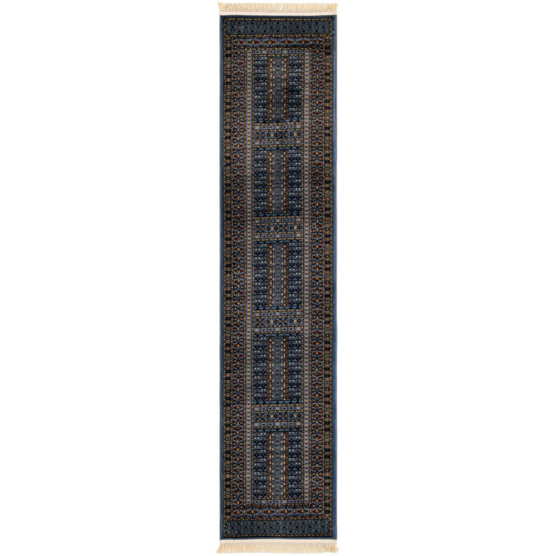 Tapis bleu Aucun, Runner 2'7" x 12'