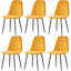Wellersburg Modern Velvet Upholstered Armless Dining Chair-835357204-840911851-819928527