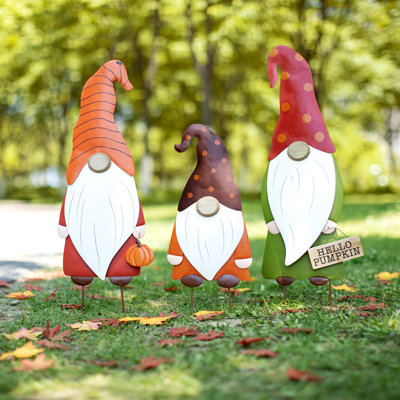 Yard Stake Metal Thanksgiving Decoration