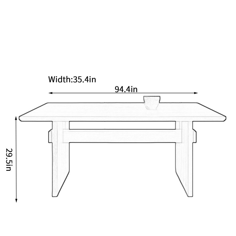 Sturminster, 29.5"H x 35.4"L x 94.4"W