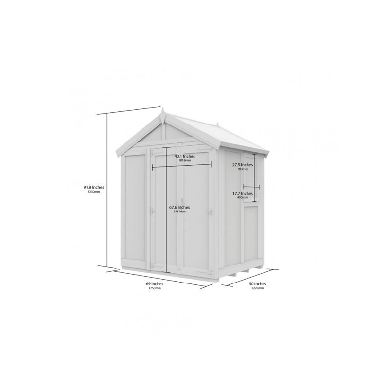 6x4 Glass Green House