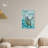 Art Remedy Serene Turtle Framed Colorful Coastal 1 Piece Canvas Wall Art 57715-99483905-99483907