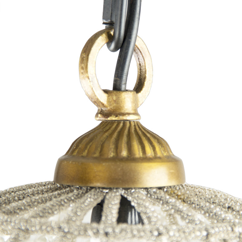 1 - Light Unique/Statement Pendant, 9.5" H x 6.5" W x 6.5" D