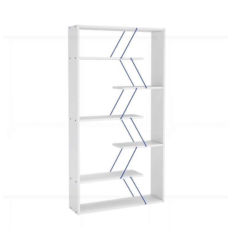 Bibliothèque en bois à 6 tablettes