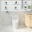 Toilette une pièce à hauteur confort 16,25 po, chasse double 1,1 / 1,6 Gpf, chasse super siphon, toilette à surface vernie facile à nettoyer-124572216