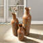 Ensemble de 3 vases décoratifs en métal