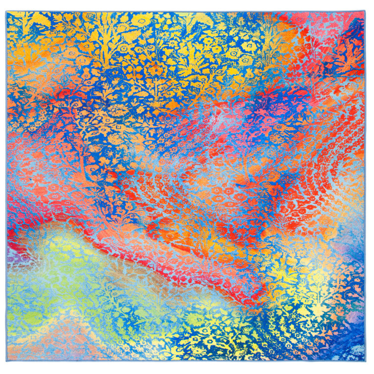Darcy Performance Machine Washable Abstract Rug