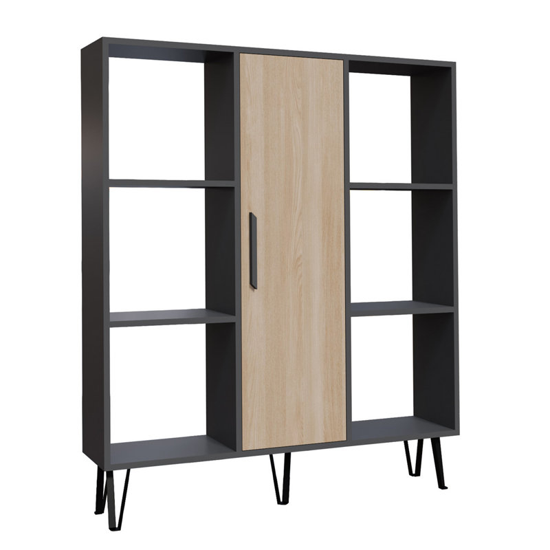 Bibliothèque Makih, Chêne / anthracite