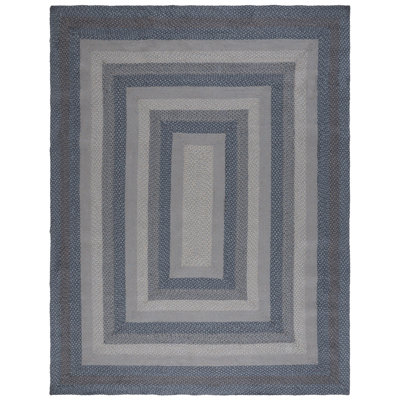 Braided Cotton Striped Rug
