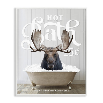 " Vintage Bathroom Moose Ad "