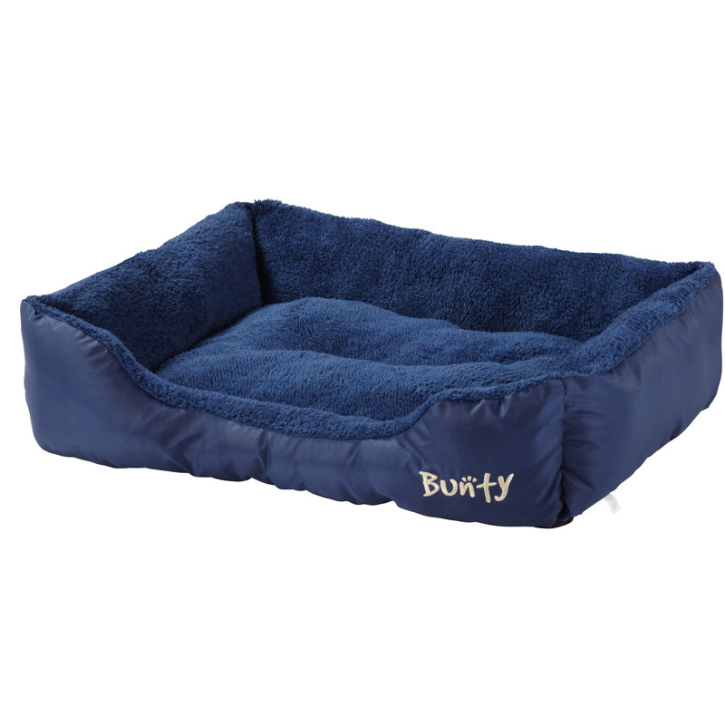 Bacup Polyester Pet Bed, Medium (61 cm L x 48 cm W), Blue