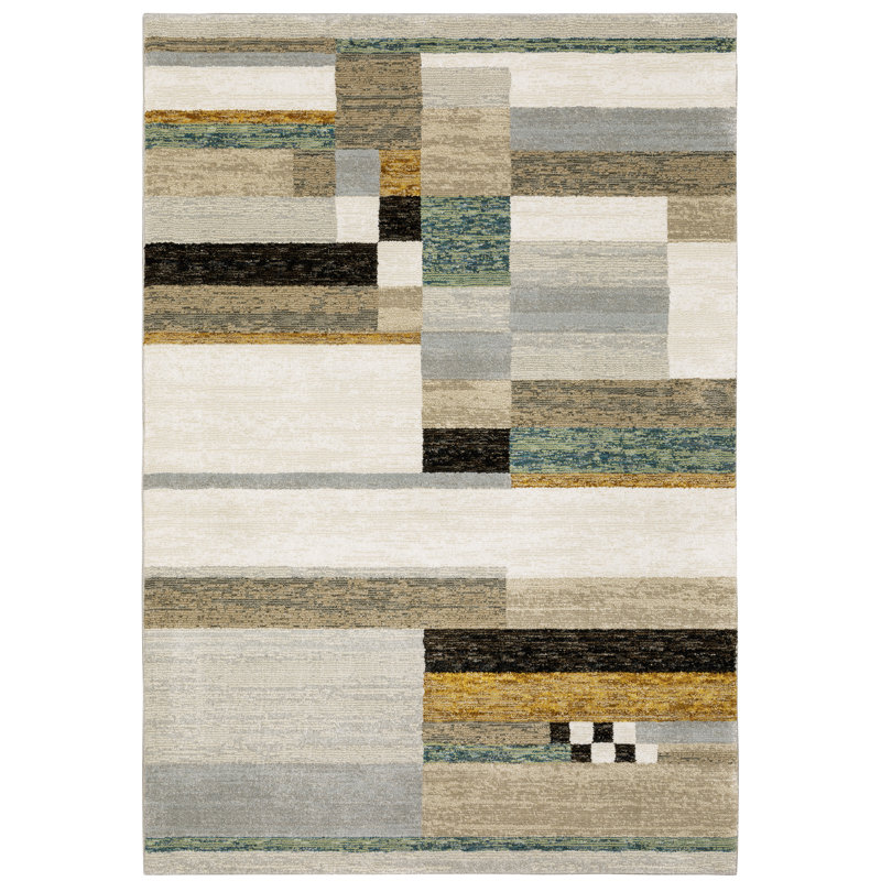Aldford Geometric Indoor Rug, Rectangle 7'10" x 10'10"
