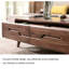 Table basse rectangulaire en bois massif