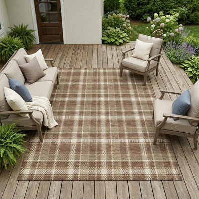 Tapis intérieur antidérapant lavable antidérapant 9 pi x 12 pi chocolat et ivoire 9 pi x 12 pi