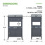 Chariot de cuisine Suell - blanc-69764057