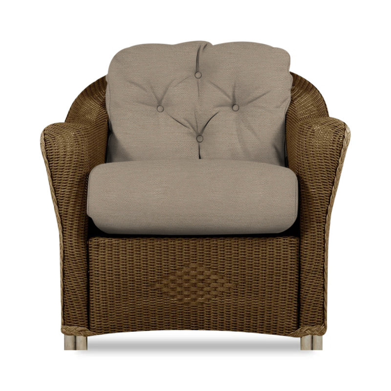 Reflections Outdoor Lounge Chair, Bark, Rollo Linen