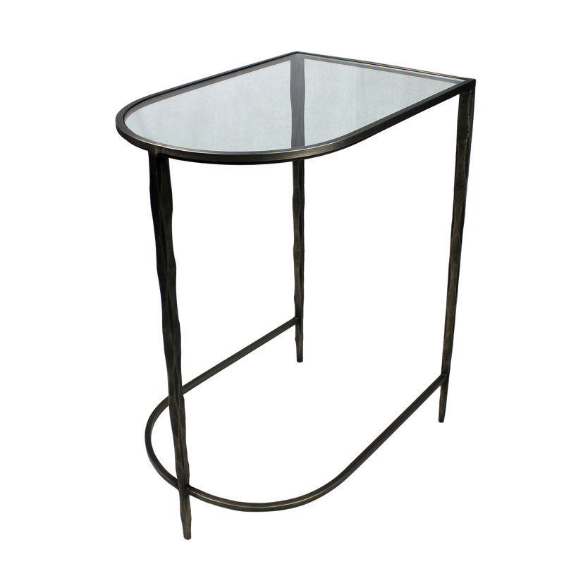 Zyron Glass Top Console Table
