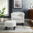 Upholstered Chair With Ottoman-770645367